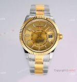 Swiss Grade One Rolex SkyDweller 42mm AI Factory 9001 Two Tone - 1-1 Replica Watch For Men_th.jpg